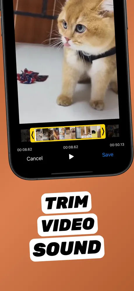 Trim video sound before extracting audio